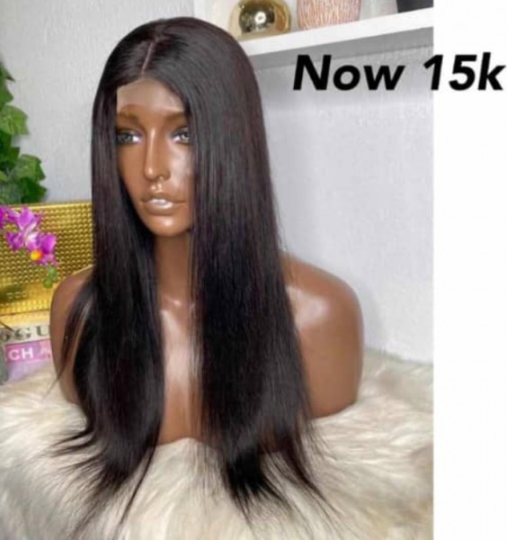 16 inches middle part wig unit